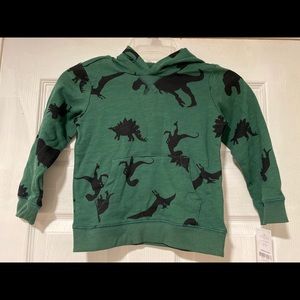Carter’s Green Dinosaurs Pullover Hoodie sz 5T NWT